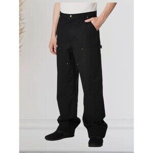 Carhartt Loose Fit Washed Duck Double-Front Black Utility Work Pant Men's 40x32